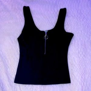Black, tank top